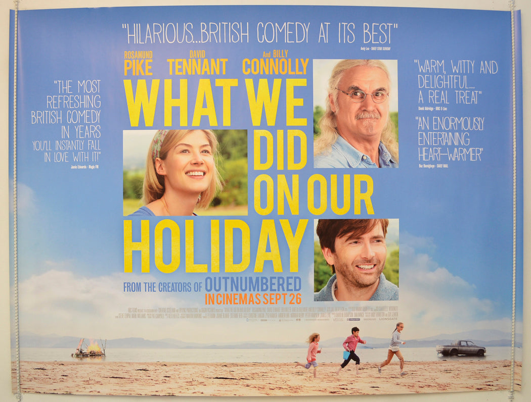 What We Did On Our Holiday  Original Quad Poster - Film Poster - Movie Poster 