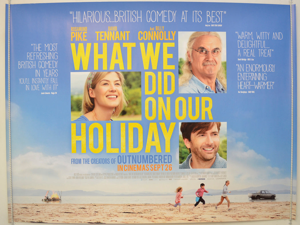 What We Did On Our Holiday  Original Quad Poster - Film Poster - Movie Poster 