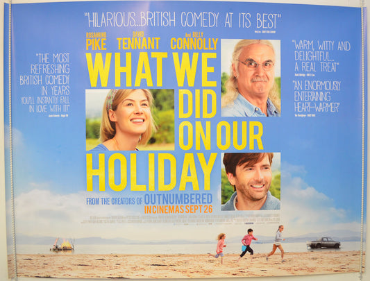 What We Did On Our Holiday  Original Quad Poster - Film Poster - Movie Poster 