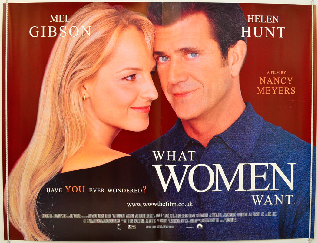 What Women Want Original Quad Poster - Film Poster - Movie Poster  