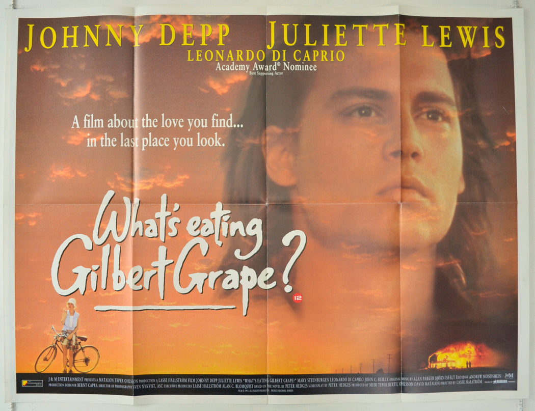 What's Eating Gilbert Grape Original Quad Poster - Film Poster - Movie Poster  