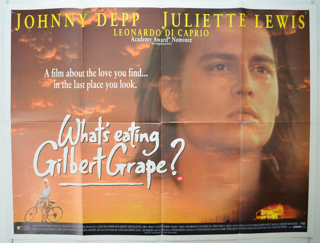 What's Eating Gilbert Grape   Original Quad Poster - Film Poster - Movie Poster 