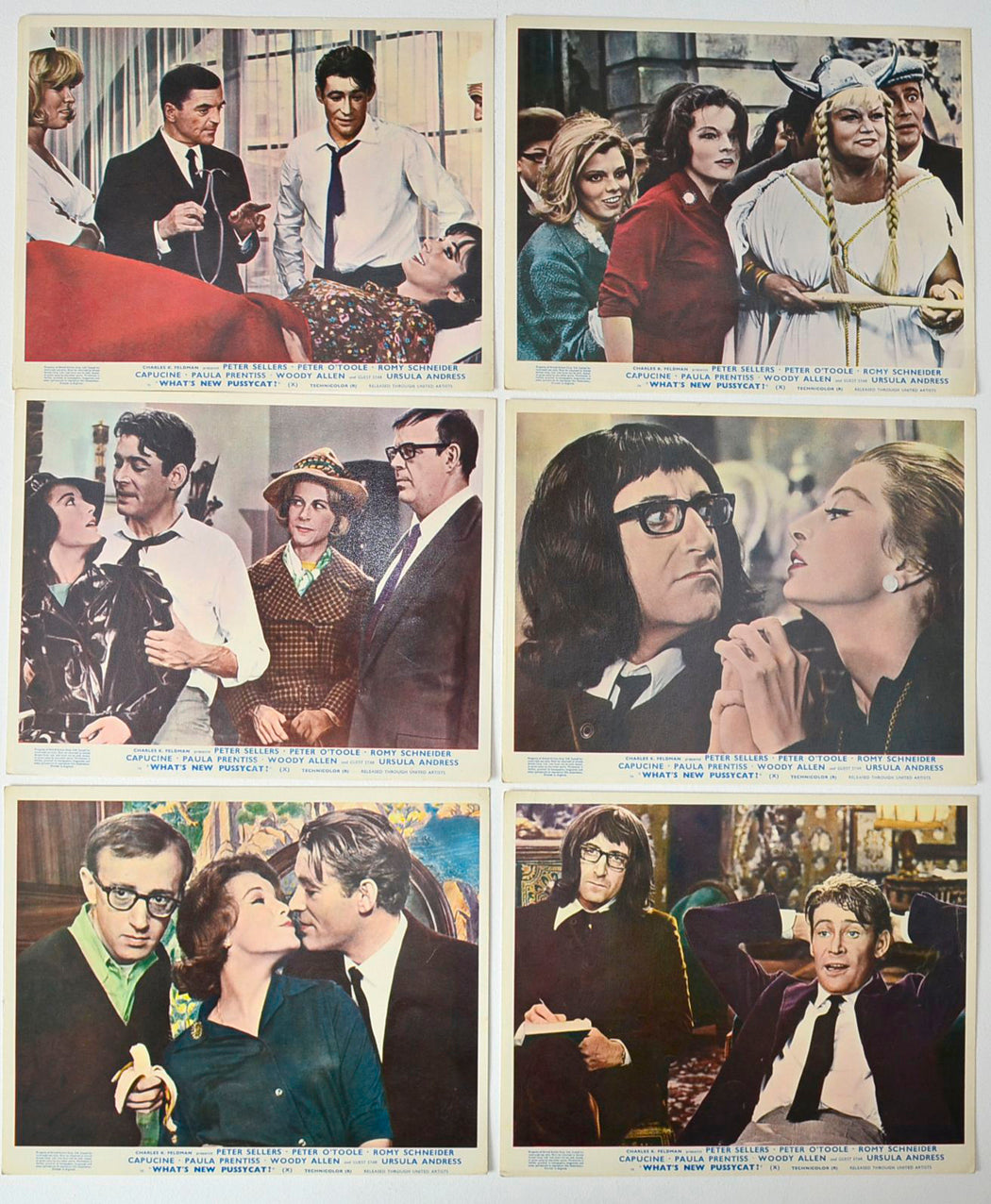 What’s New Pussycat 6 Original Colour Front Of House Stills / 8x10 Lobby Cards