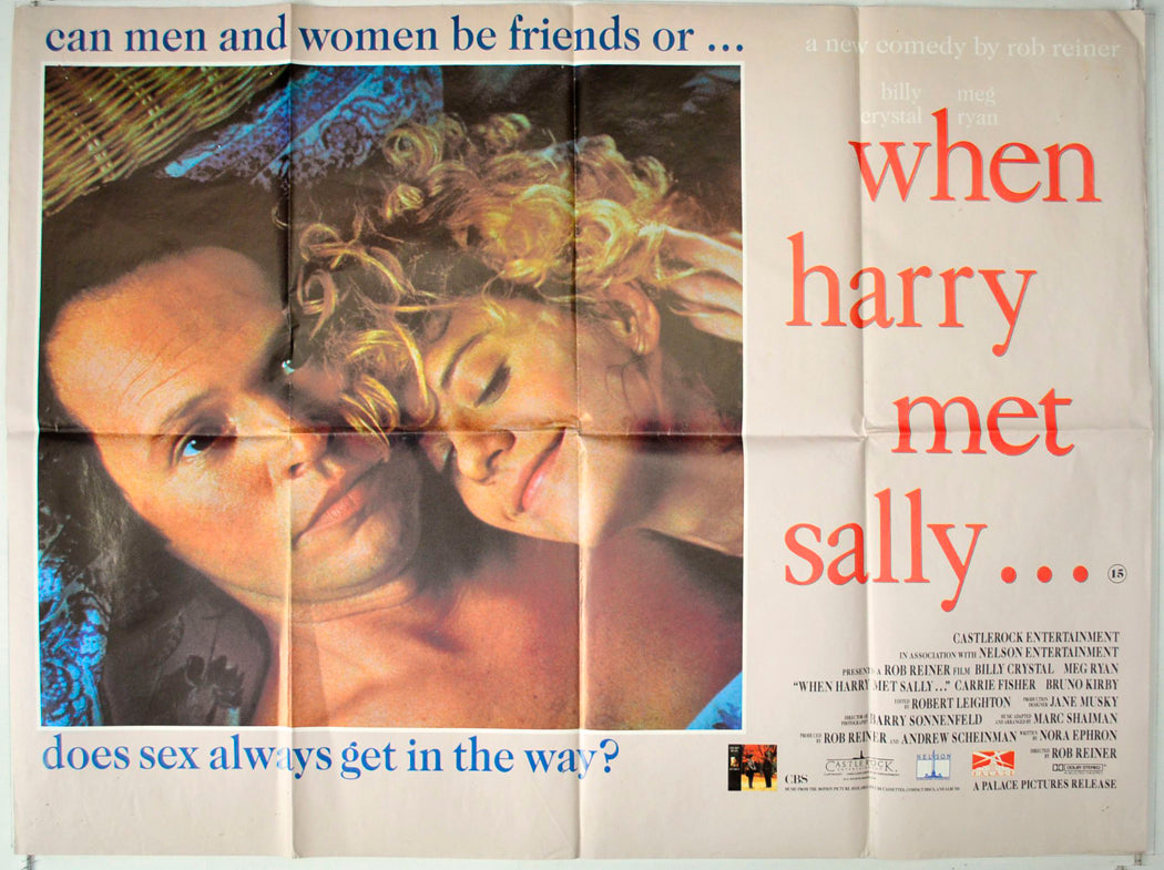 When Harry Met Sally Original British Quad Poster - Movie Poster