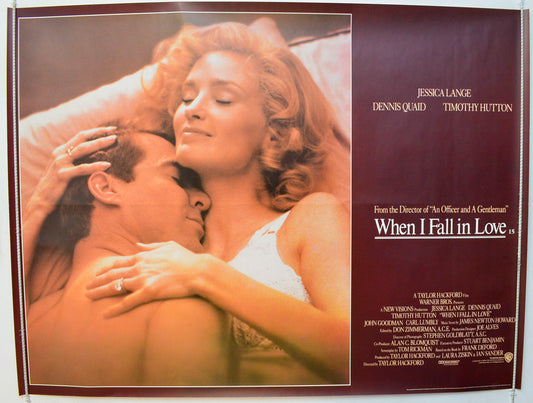 When I Fall In Love   (a.k.a. Everybody's All-American) Original British Quad Poster - Film Poster - Movie Poster