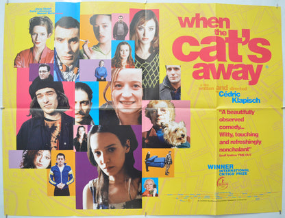 When The Cat’s Away (a.k.a. Chacun cherche son chat)  Original Quad Poster - Film Poster - Movie Poster