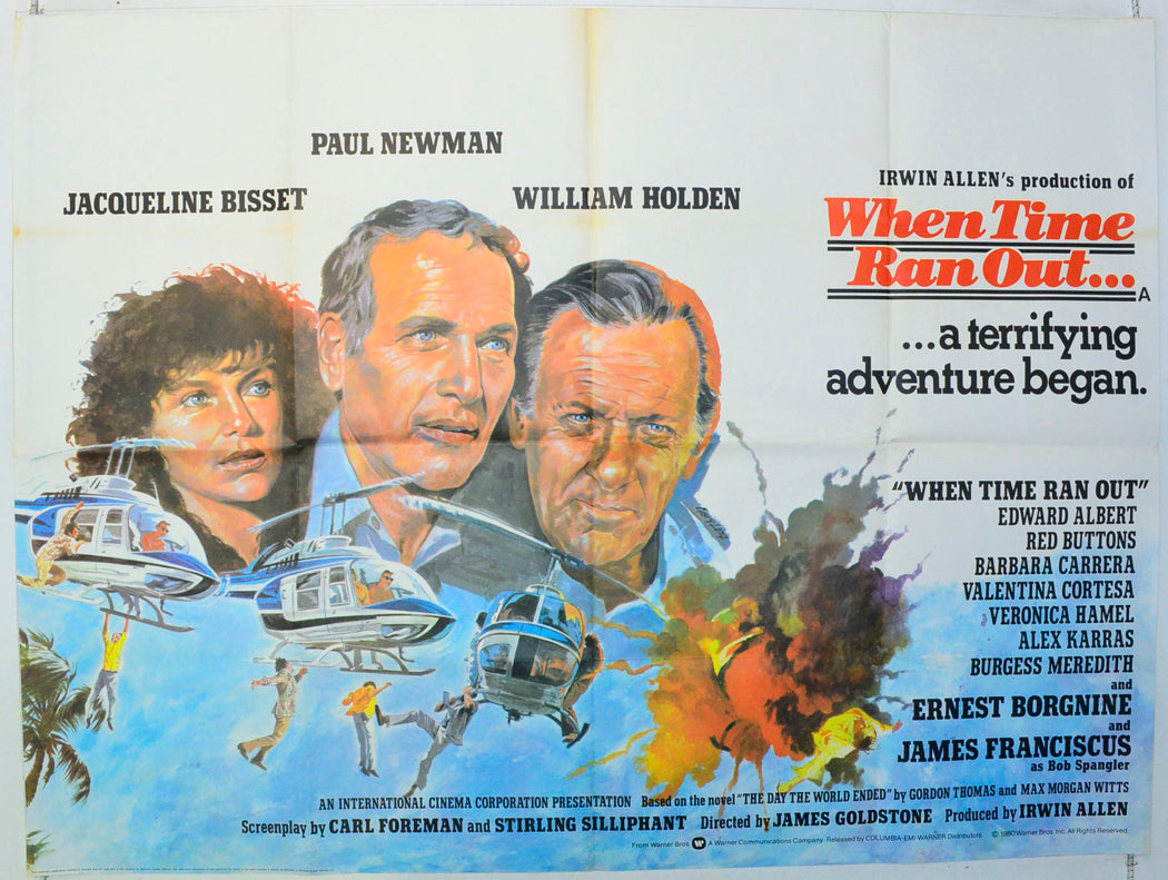 When Time Ran Out Original British Quad Poster - Film Poster - Movie Poster 