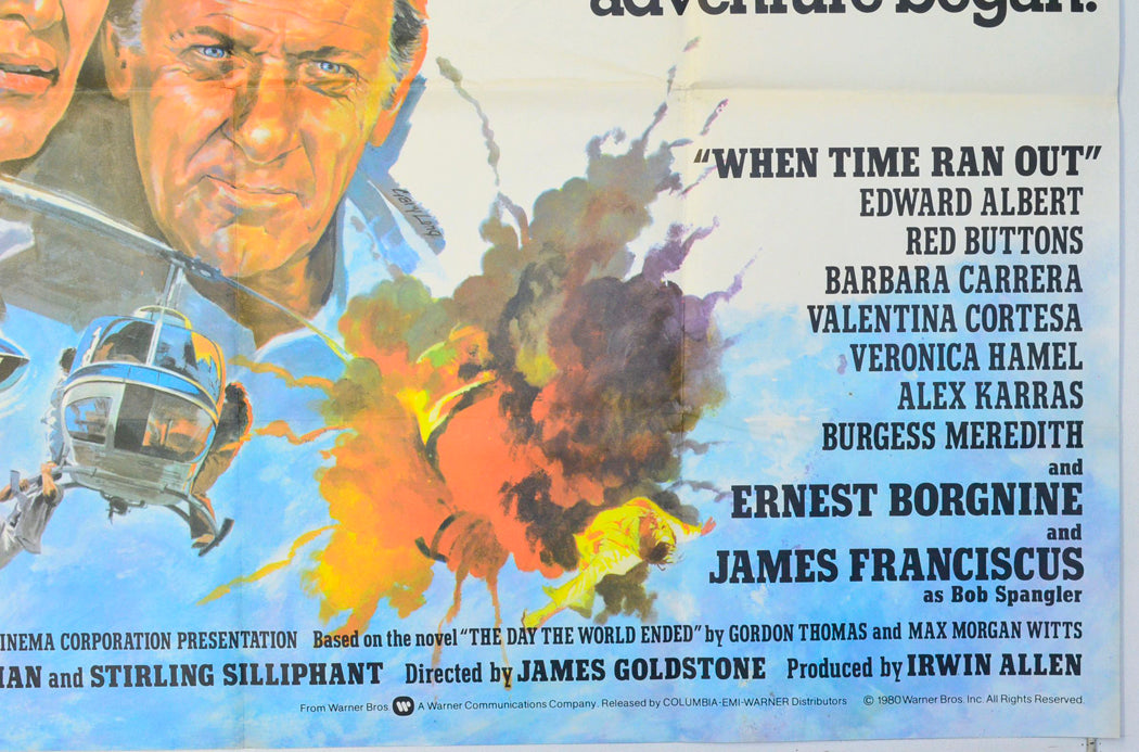 WHEN TIME RAN OUT (Bottom Right) Cinema Quad Movie Poster 