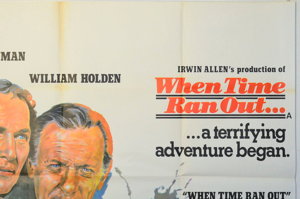 WHEN TIME RAN OUT (Top Right) Cinema Quad Movie Poster 