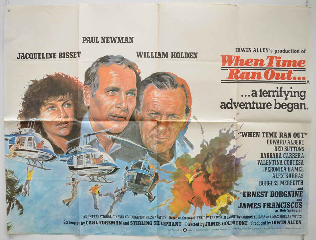 When Time Ran Out  Original British Quad Poster - Film Poster - Movie Poster 