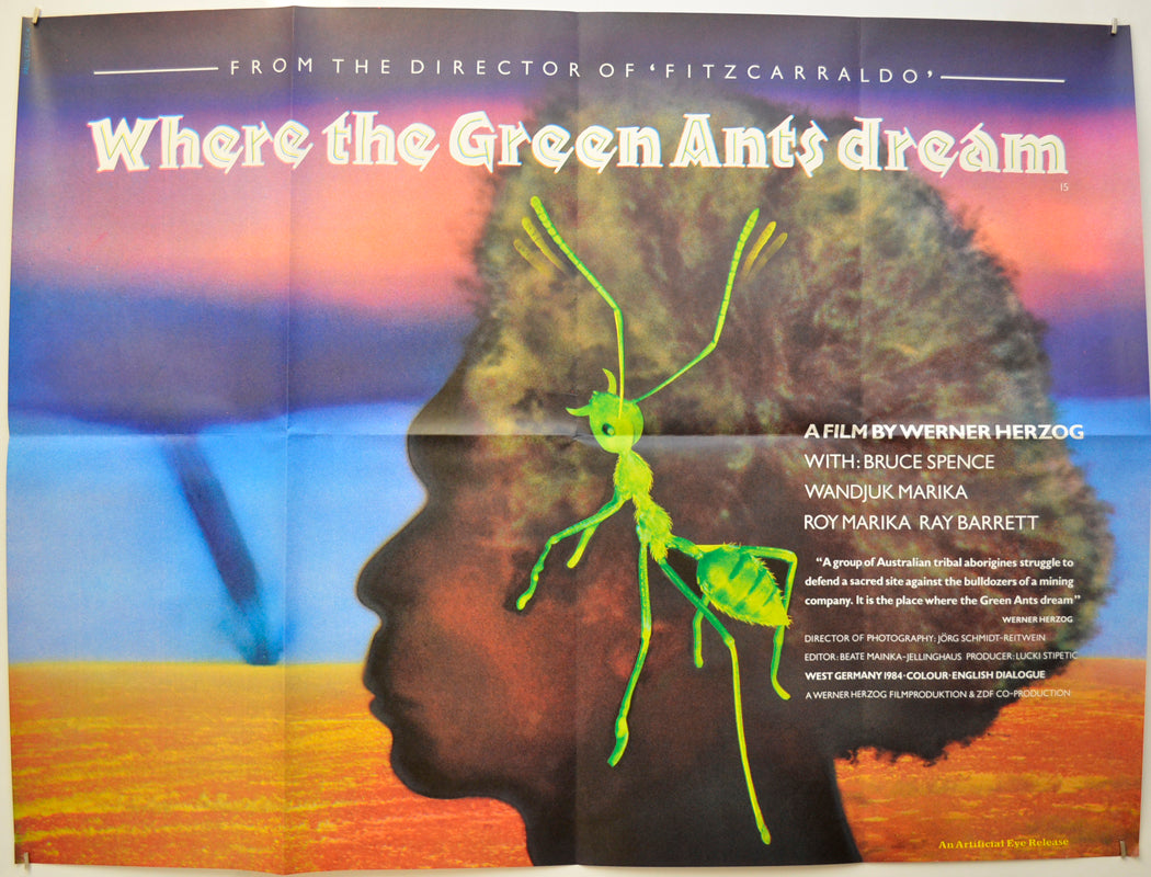 Where The Green Ants Dream Original Quad Poster - Film Poster - Movie Poster