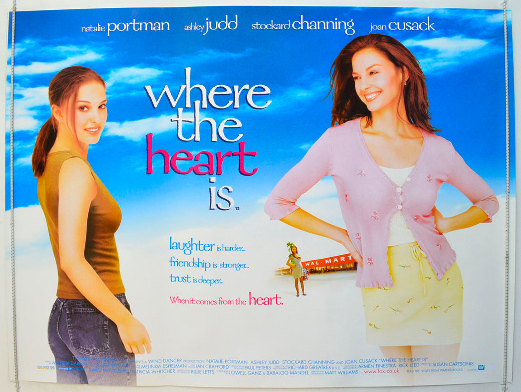 Where The Heart Is  Original British Quad Poster - Film Poster - Movie Poster