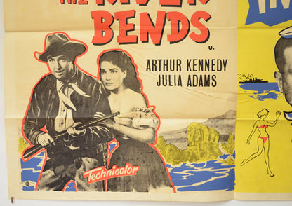 WHERE THE RIVER BENDS / IN THE NAVY (Bottom Left) Cinema Quad Movie Poster 