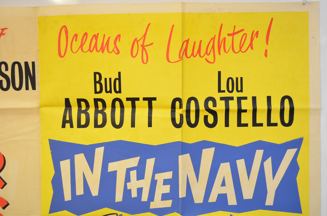 WHERE THE RIVER BENDS / IN THE NAVY (Top Right) Cinema Quad Movie Poster 