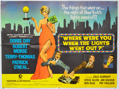 Where Were You When the Lights Went Out? - Original Quad Poster - Film Poster - Movie Poster