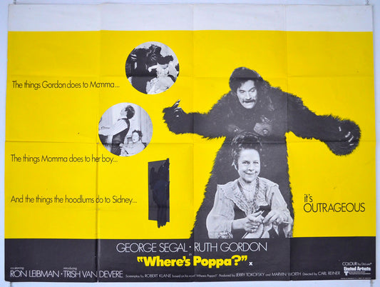 Where's Poppa? Original British Quad Poster - Movie Poster