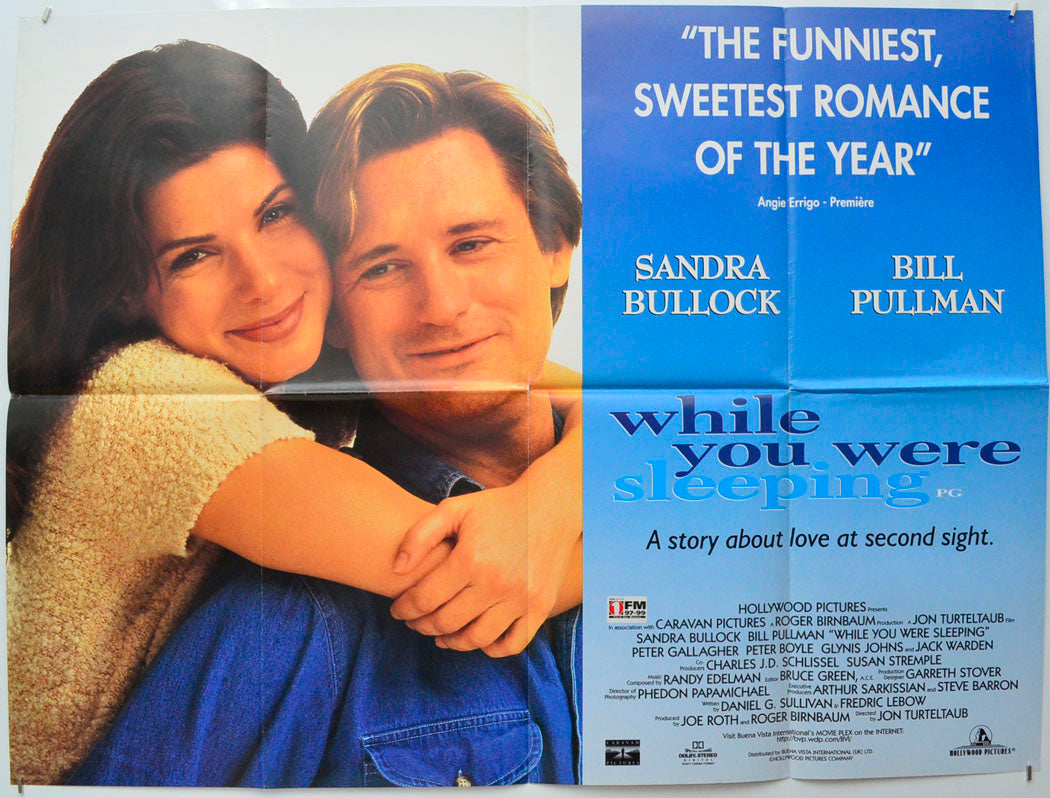 While You Were Sleeping Original Quad Poster - Film Poster - Movie Poster