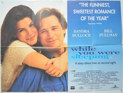 While You Were Sleeping Original Quad Poster - Film Poster - Movie Poster