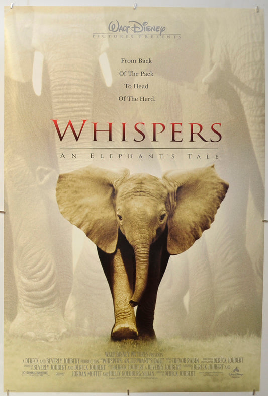 Whispers: An Elephant's Tale Original One Sheet Poster - Film Poster - Movie Poster