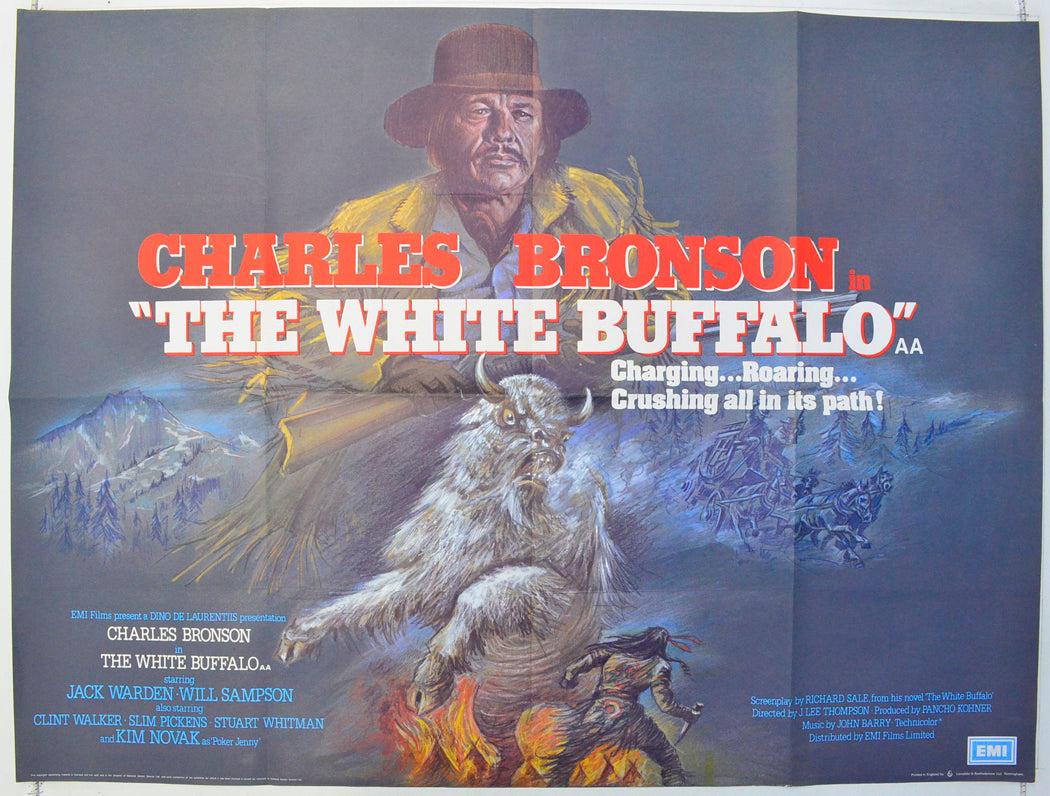 The White Buffalo Original British Quad Poster - Film Poster - Movie Poster 