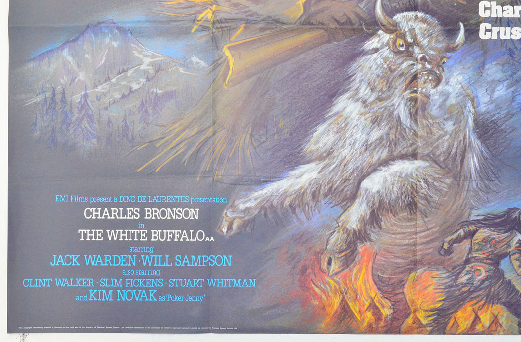 THE WHITE BUFFALO (Bottom Left) Cinema Quad Movie Poster 