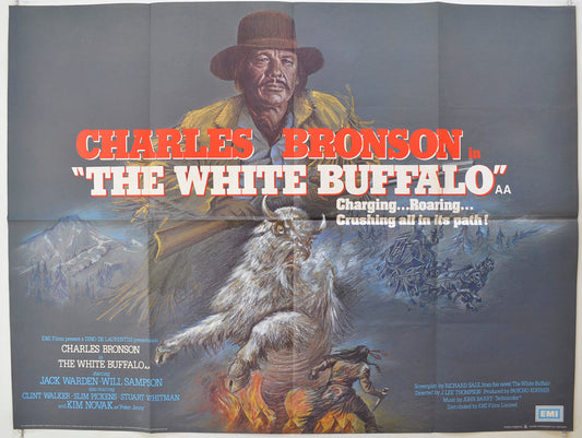 The White Buffalo   Original Quad Poster - Film Poster - Movie Poster 