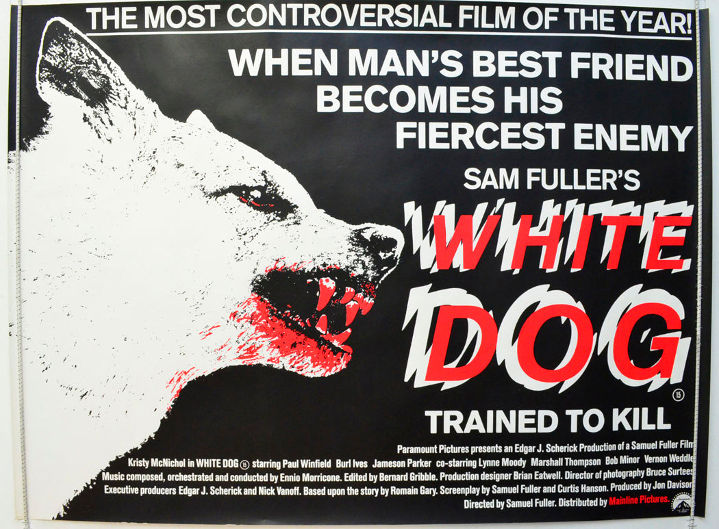 White Dog Original British Quad Poster - Film Poster - Movie Poster 