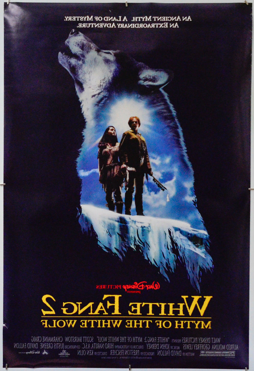 White Fang 2 - Myth Of The White Wolf (Back) Cinema One Sheet Movie Poster 