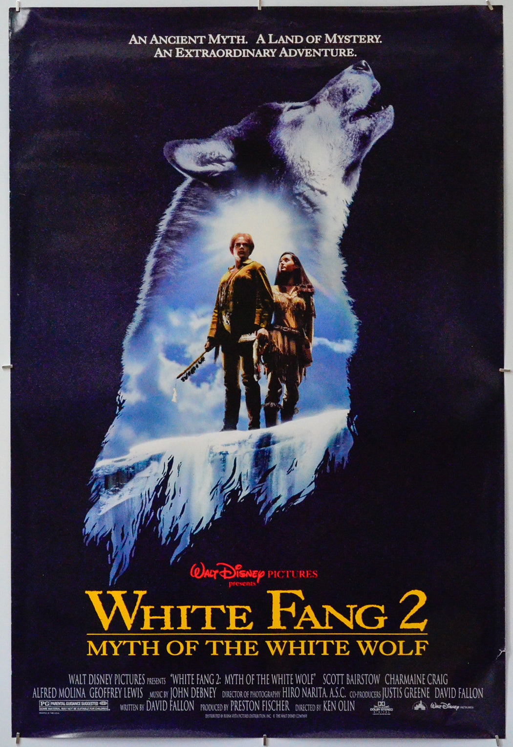 White Fang 2 - Myth Of The White Wolf - Original One Sheet Poster - Film Poster - Movie Poster 