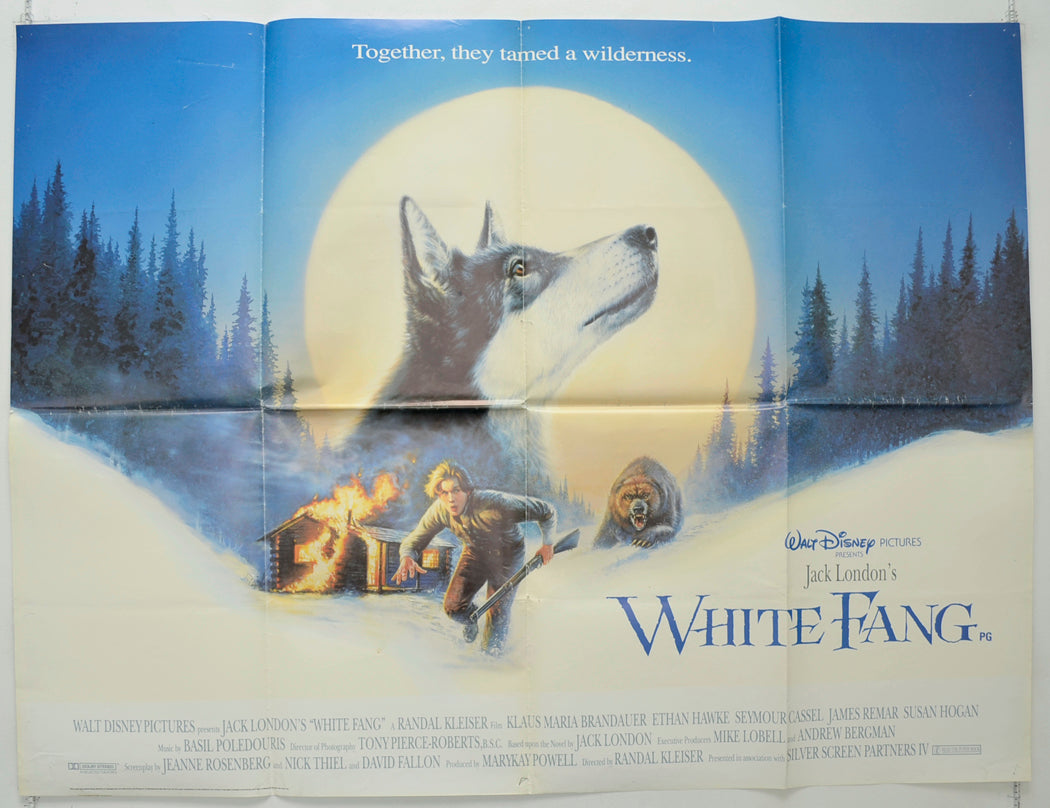 White Fang Original Quad Poster - Film Poster - Movie Poster  