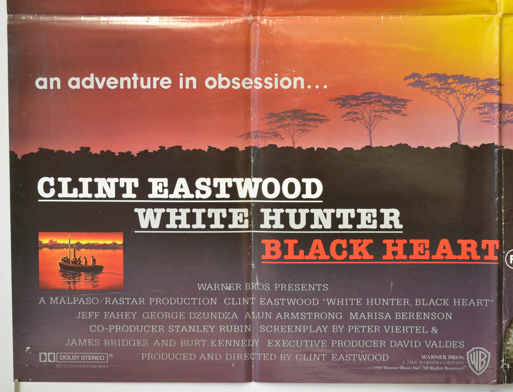 WHITE HUNTER BLACK HEART (Bottom Left) Cinema Quad Movie Poster 