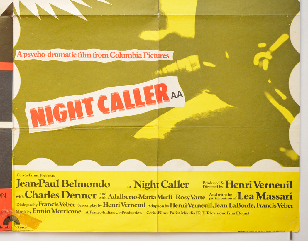 WHITE LINE FEVER / NIGHT CALLER (Bottom Right) Cinema Quad Movie Poster 