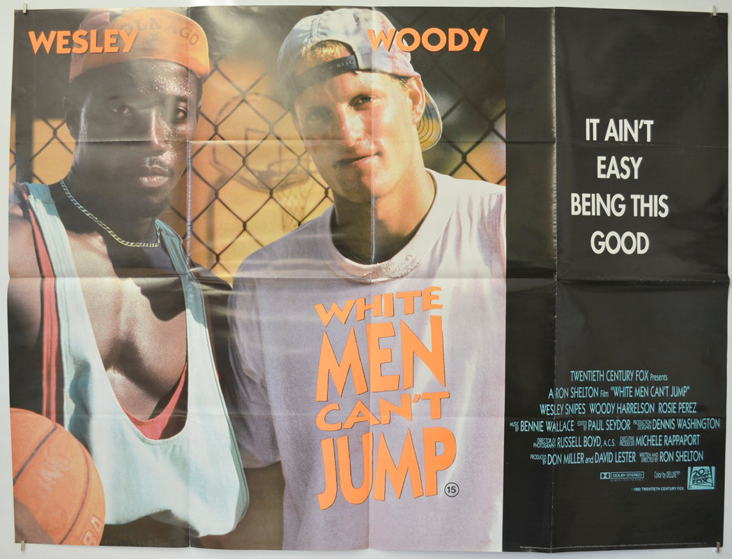 White Men Can't Jump Original Quad Poster - Film Poster - Movie Poster  