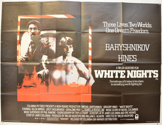 White Nights Original Quad Poster - Film Poster - Movie Poster  