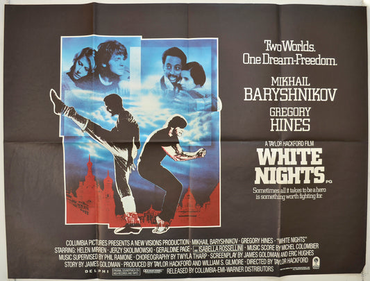 White Nights  (Design 2)   Original Quad Poster - Film Poster - Movie Poster  