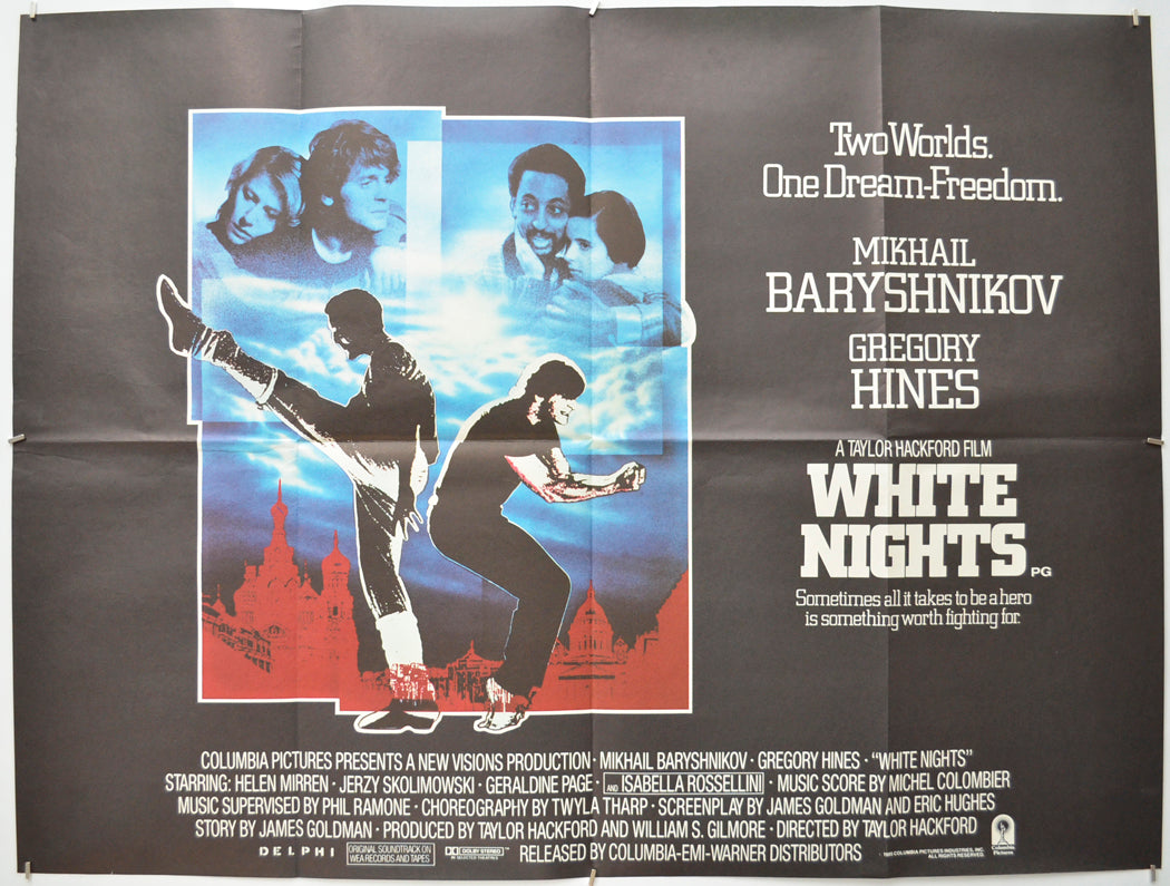 White Nights (Design 2)  Original Quad Poster - Film Poster - Movie Poster