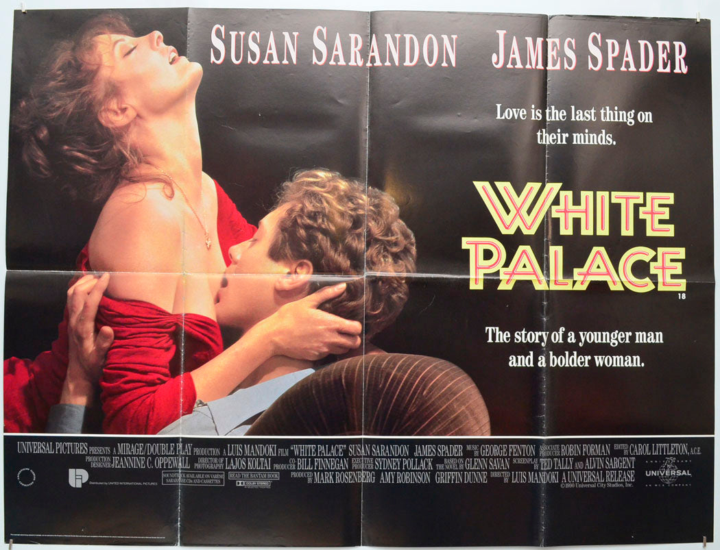 White Palace Original Quad Poster - Film Poster - Movie Poster