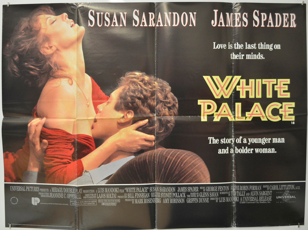 White Palace Original Quad Poster - Film Poster - Movie Poster