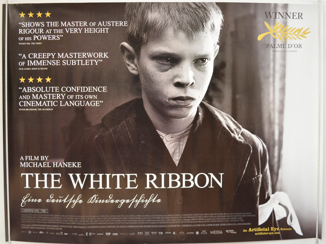 The White Ribbon  (a.k.a. Das Weisse Band)   Original Quad Poster - Film Poster - Movie Poster