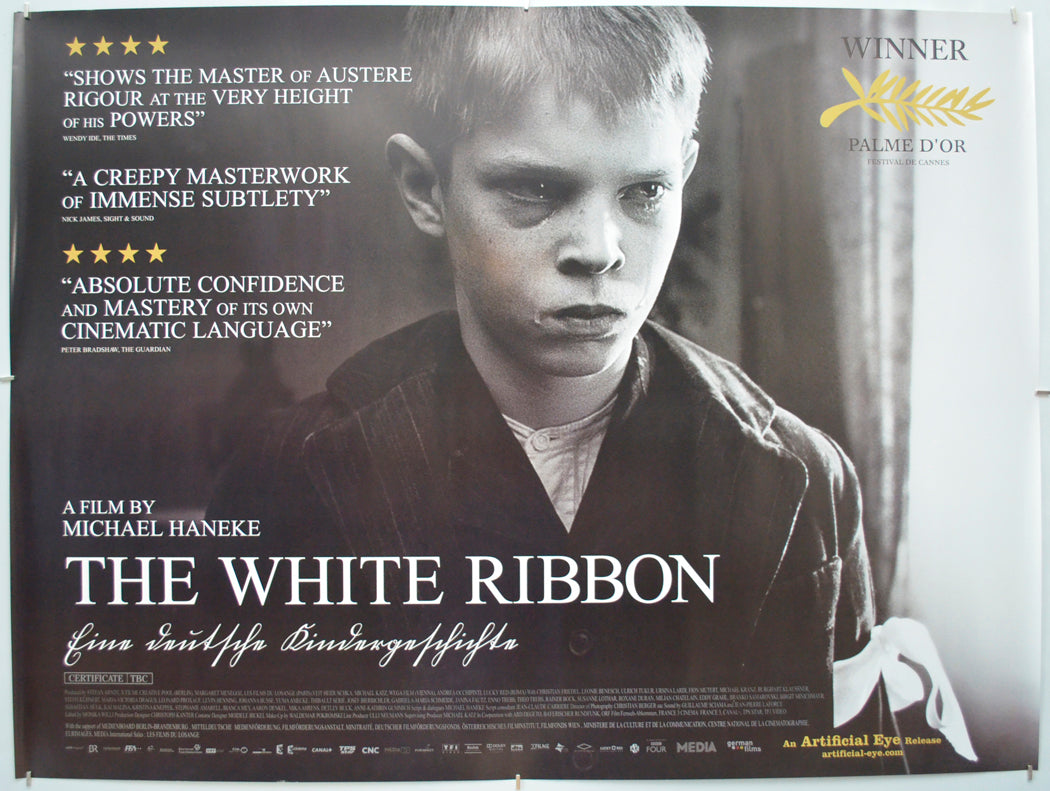 The White Ribbon (a.k.a. Das Weisse Band) Original Quad Poster - Film Poster - Movie Poster