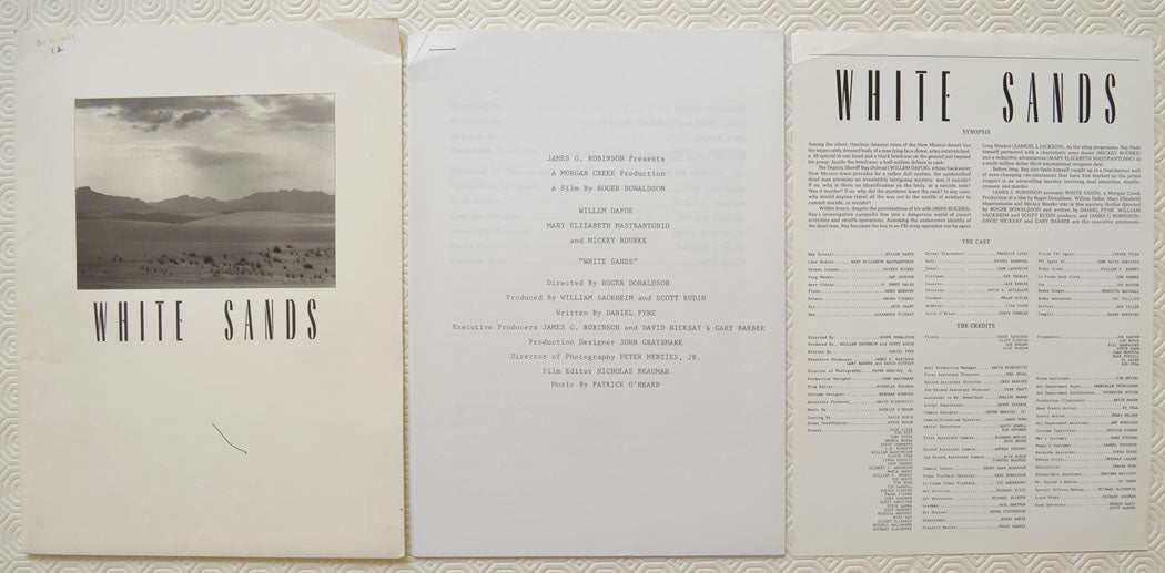 WHITE SANDS Original Cinema Press Kit 