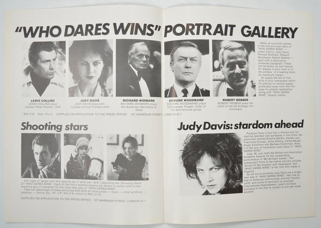 WHO DARES WINS Cinema Exhibitors Campaign Pressbook - INSIDE 