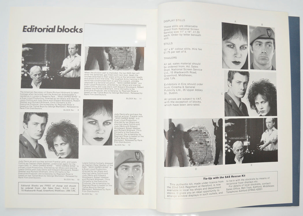 WHO DARES WINS Cinema Exhibitors Campaign Pressbook - INSIDE 