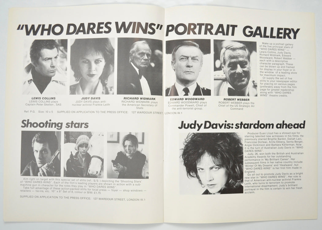 WHO DARES WINS Cinema Exhibitors Campaign Pressbook - INSIDE 