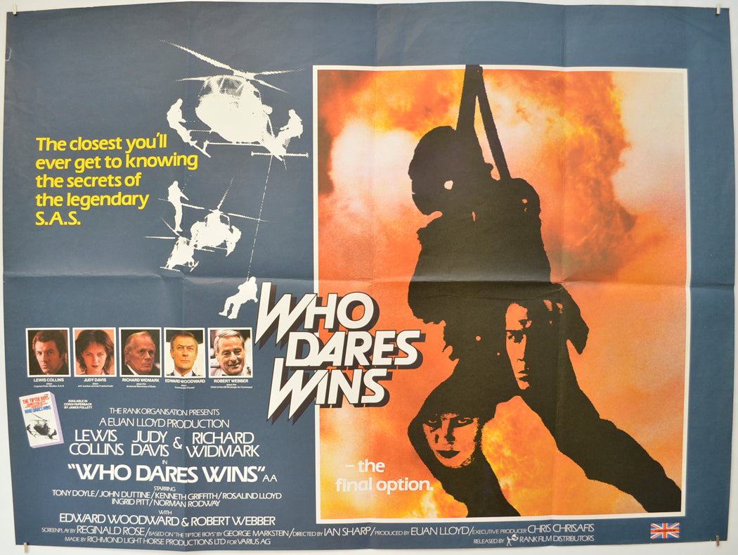 Who Dares Wins  Original Quad Poster - Film Poster - Movie Poster