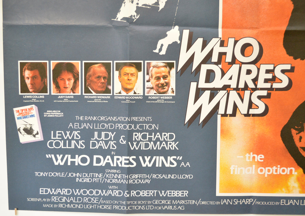 WHO DARES WINS (Bottom Left) Cinema Quad Movie Poster 