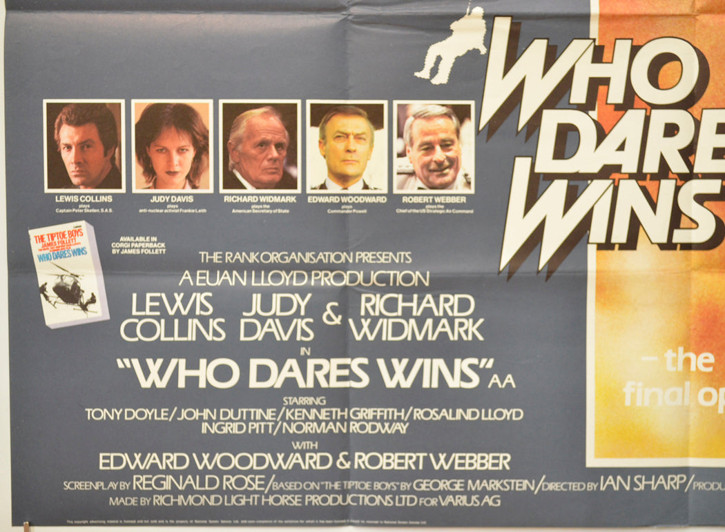 WHO DARES WINS (Bottom Left) Cinema Quad Movie Poster 