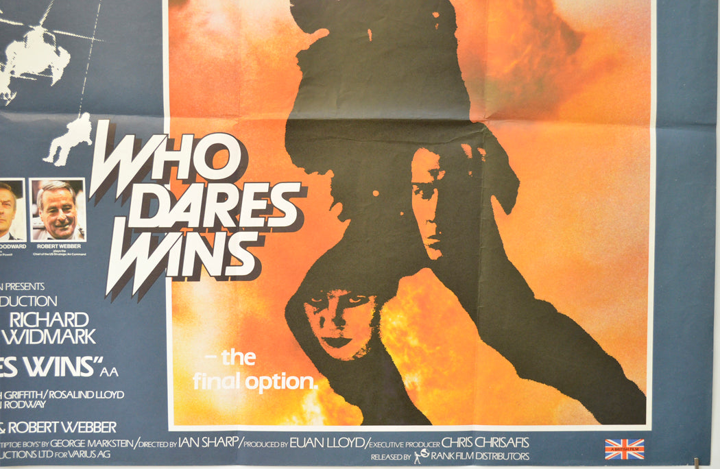 WHO DARES WINS (Bottom Right) Cinema Quad Movie Poster 