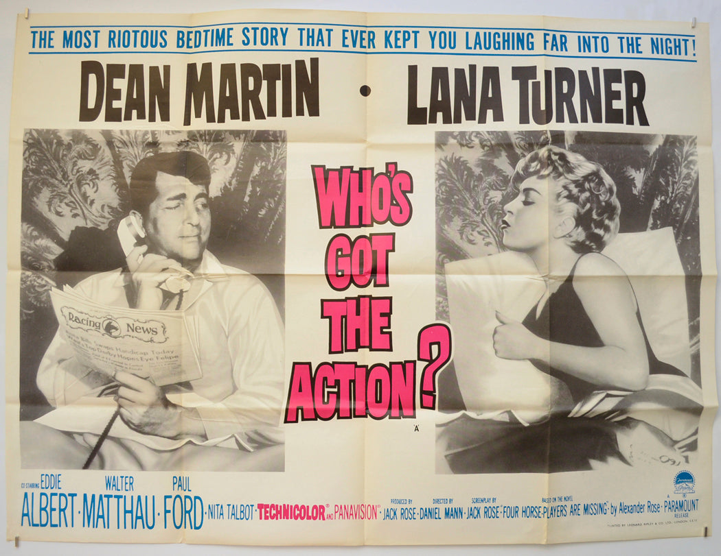 Who's Got The Action?  Original Quad Poster - Film Poster - Movie Poster