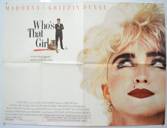 Who's That Girl Original Quad Poster - Film Poster - Movie Poster